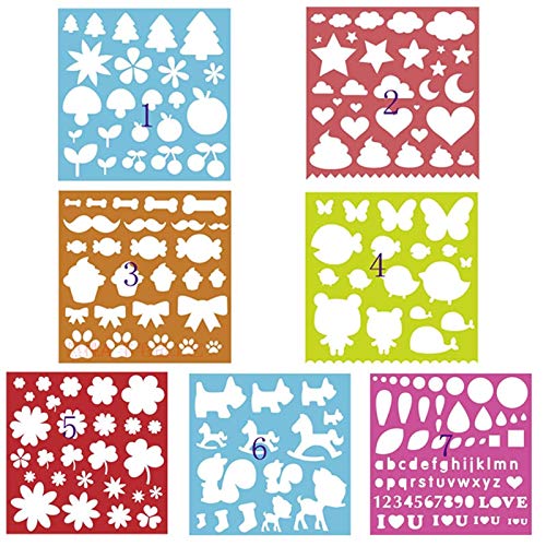 Maslin Felting Making Tools DIY Applique Molds Craft Sewing Accessories Needle Felting Wool Felt Shapes Mold 7 Pcs DIY Package - (Color: 7pcs)