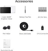 HUION Inspiroy H640P Drawing Tablet with Battery-Free PW100 Stylus 8192 Levels view 9