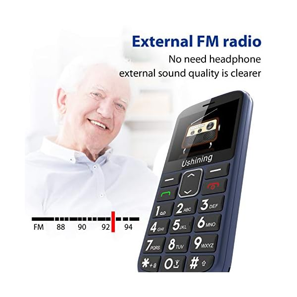 GSM-Big-Button-Mobile-Phone-for-ElderlyDual-Sim-Free-Basic-Mobile-PhoneUnlocked-Senior-Phone-with-SOS-Button-Speed-Dial-1000mAh-HAC-Torch-Side-Buttons-Bluetooth-Charging-Dock-Blue ukuu GSM Big Button Mobile Phone for Elderly,Dual Sim Free Basic Mobile Phone,Unlocked Senior Phone with SOS Button…