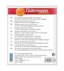 Gutermann 731149-1 Thread Set Natural Cotton 100m x