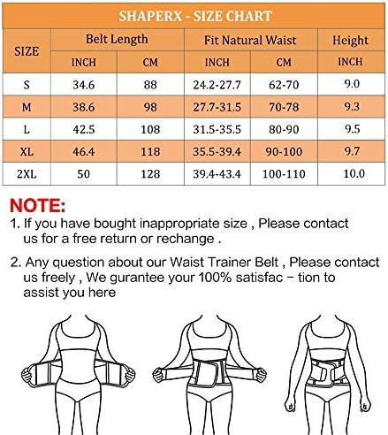 shaperx women waist trainer belt