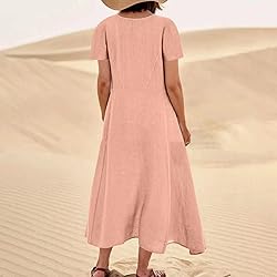 Women's Summer Cotton Linen Long Dress Sleeveless