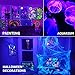 Onforu 2 Pack 15W LED Black Lights, Flood Light with Plug, IP66, Blacklight for Dance Party, Glow in The Dark, Stage Lighting, Aquarium, Body Paint, Fluorescent Poster, Neon Glow