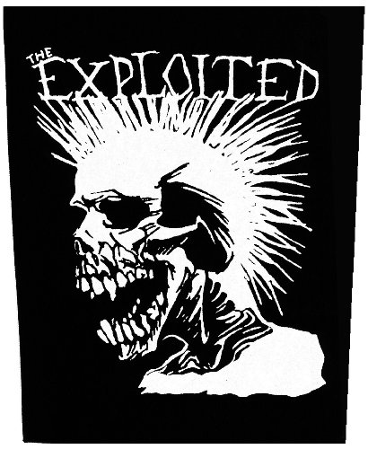 XLG The Exploited Skull Punk Music Band Jacket Patch