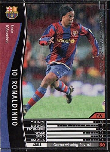 Amazon Wccf 07 08 Fcバルセロナ 黒 304 ロナウジーニョ トレカ 通販