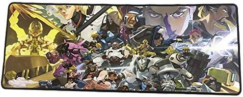 Gicon OW Mouse Pad Gaming Mouse Pad Extended Gaming Mouse Mat with Stitched Edges Anti-Slip Rubber Base Family 02 OW (31.5Lx11.8Wx0.12H)