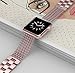 Wearlizer Rose Gold Compatible with Apple Watch Band 38mm 40mm 41mm for iWatch Womens Mesh Loop Stainless Steel Replacement Dress Chain Metal Strap Beauty Wristband Series SE 7 6 5 4 3 2 1