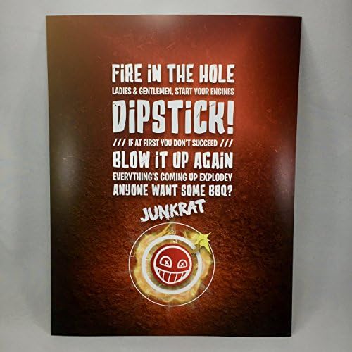 Junkrat Typography (Overwatch) | Poster (8.5 x 11)