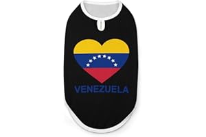 SONGTINGDMPO Love Venezuela Dog Clothes Pullover Dog Shirts Soft Pet Vest Tank Top for Small Medium Dogs & Cats S