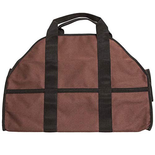 TOOGOO Oxford Camping Log Carrier Outdoor Handle Package Storage Firewood Durable Brown Black