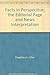 Facts in Perspective; the Editorial Page and News Interpretation B00CLXJTGA Book Cover