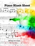 Piano Blank Sheet : Music Writing Note for Piano Happiness Music Paper 120 Page: For Musicians, Stud by 