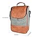 Frehore® Wine Leather Tote Cooler Insulated Bag - Luxury 2 Bottle Carrier Design For Lunch/Travel - Idea Gift For Women/Man (Reserve Place For Corkscrew Opener, Dark Brown)