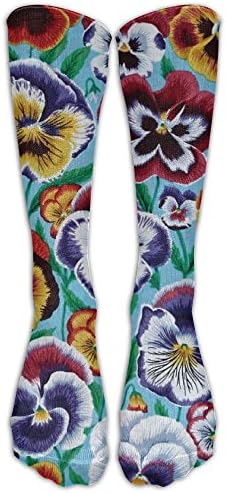 Men's Women's Tube Socks Pansies Casual Socks