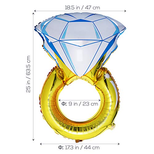 Amazon Com Nuolux Diamond Ring Balloon Romantic Wedding Bridal