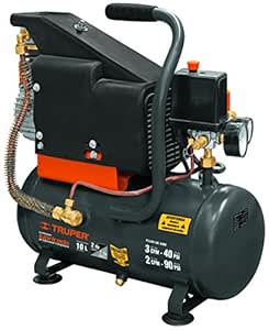 Truper COMP-10L, COMPRESOR DE AIRE 120 V, LUBRICADO, HORIZONTAL 10 L