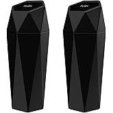 SZEOF Car Trash Can with Lid,Portable Vehicle Auto Car Garbage Can,Diamond Design Mini Garbage Bin for Automotive Car, Home,