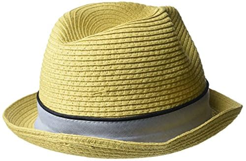 Original Penguin Men's Straw Porkpie Hat, Natural, Small/Medium in