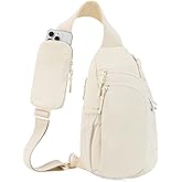 Sling Bag Nylon Crossbody Bags for Women with Anti-theft RFID Blocking Pocket Cross Body Purse Adjustable Shoulder Strap