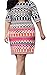 Uncinba Women's Plus Size Half Sleeve Printed Tribe Knee Length Skinny Dress