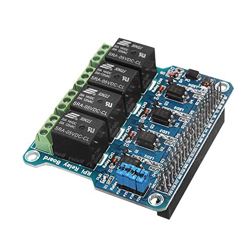ffzhushengmy Electronics Module Parts 4 Channel 5A 250V AC/30V DC Compatible 40Pin Relay Board for R