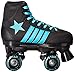 New! 2016 Epic Star Hydra Indoor Outdoor Classic High-Top Quad Roller Skates w/ 2 Pair of Laces (Blue & Black)