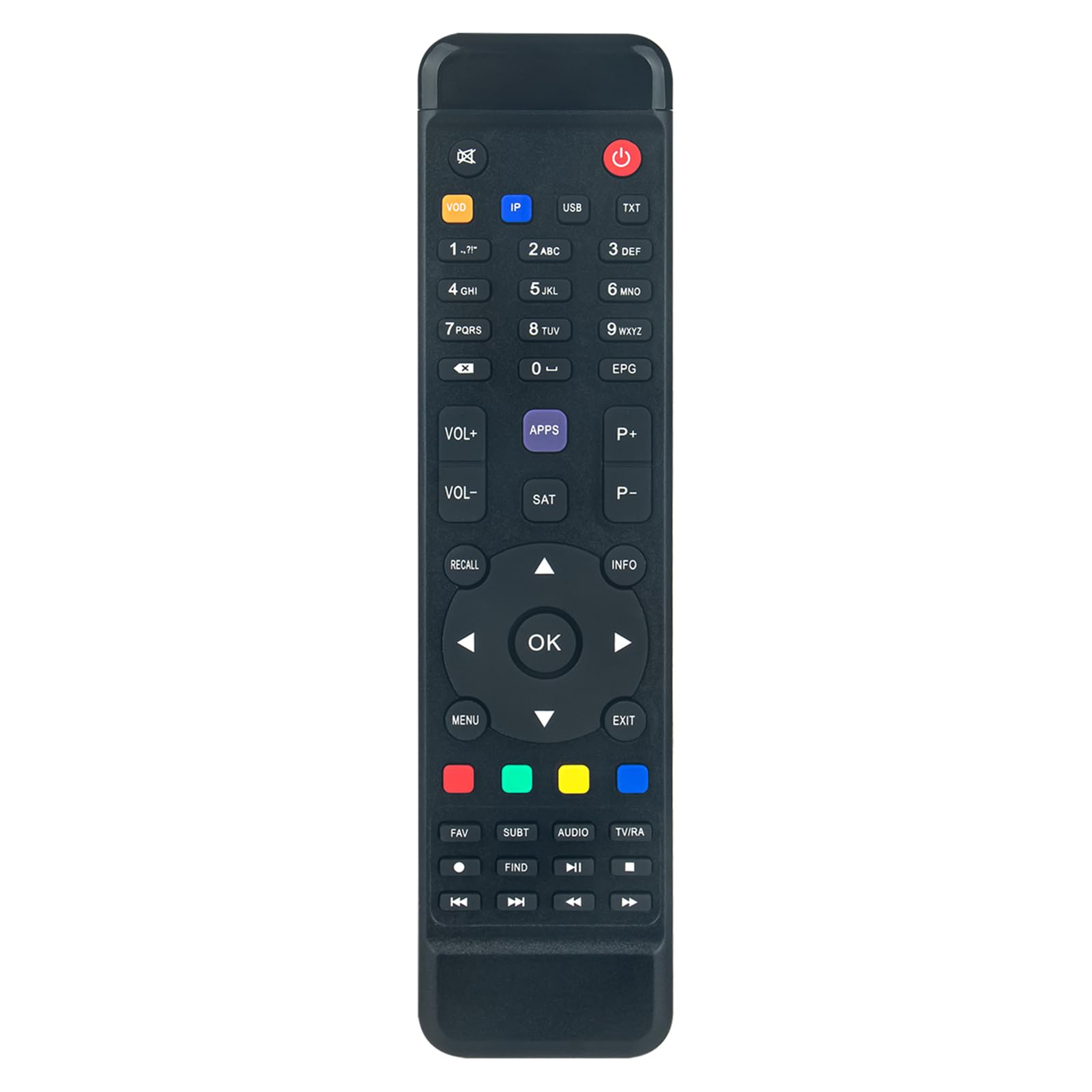 VINABTY New Remote Control Replacement fit for ICONE Satellite Receiver Remote Controller