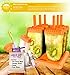 Lebice Popsicle Molds Set - BPA Free - 6 Ice Pop Makers + 1 Extra Silicone Lid + Silicone Funnel + Cleaning Brush + Recipes E-book