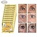 GARYOB 30 Pairs Gold Eye Mask Powder Crystal Gel Collagen Eye Pads For Anti-Aging & Moisturizing Reducing Dark Circles, Puffiness, Wrinkles