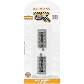 Bachmann Trains - Hayes Bumper (2/Card) - Nickel Silver Rail - N Scale | Snap-Fit E-Z TRACK&reg; HAYES BUMPER (2/card) - NICKEL SILVER Rail With Grey Roadbed - N Scale, 44891