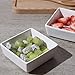 Foraineam 10-Piece Porcelain Ramekins, 4 Ounce Ramekin Bowl Set Square Baking Dipping Bowls