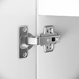 ELEGANT High Gloss 2 Door Wardrobe Set with Mirror & 4 Drawer Chest, White view 8