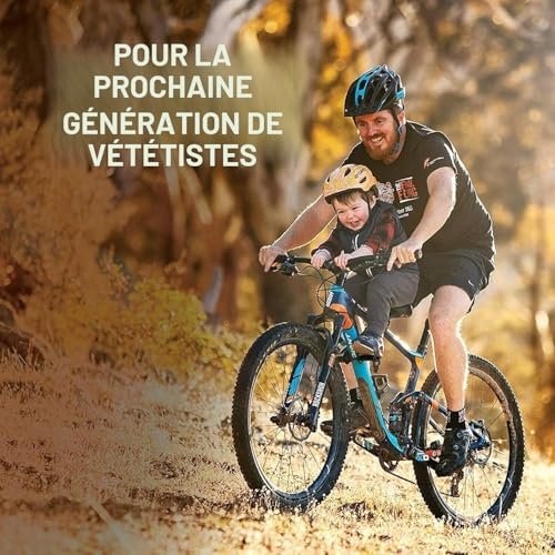 Siege Velo Enfant Avant, Selle de Vélo pour Enfants avec Guidon et Pédalier, Siège de Vélo pour Enfant Compatible avec Les VTT Adulte, Porte Enfant Vélo Amovible Portable pour Enfant de 2 à 5 Ans