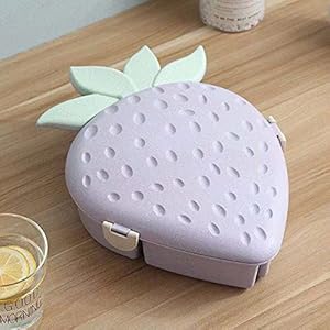 feichang Aardbei snack platen snoep container noten houder fruit organizer plastic servies kom voedsel opslag thuis…