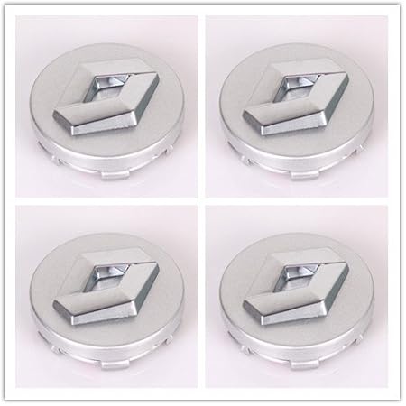 Amazon 4 ルノーホイールハブキャップエンブレム60mmのコレオスローガンフルエンスダスターメガーヌ風光明媚なルノーセンターがキャップ エンブレム 車 バイク