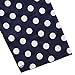 Women V Back Swing Vintage Rockabilly Dress with Elbow Sleeve Polka Dot Blue L
