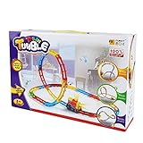 SainSmart Jr. Tumble Track Train Play Set, with Lights and Sound, Roller Coaster Rails, Sucker Included, 23 Pieces [BALCK FRIDAY DEALS]
