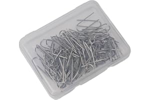 High Nichrome Wire Jump Rings 21 Gauge U-Shaped Ceramic Hanging Hook for Jewelry Making and Ornaments, 0.7mm Diameter, 2100°F