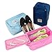 Buruis Portable Travel Shoe Bag, Lightweright Luggage Shoe Bag Organizer Pouch with Mesh Pocket - (Pink)