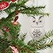 2017 Hallmark Lovely Li'l Owl With Snowflake Porcelain Mini Ornament