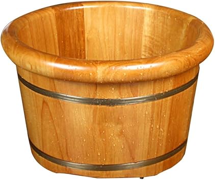 Udxvsdfhd Masajeador de pies Lavabo de pedicura Lavabo de pie de Madera