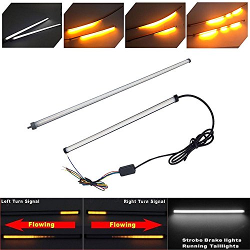 AmerStar Motorcycle Sequential Switchback Flowing LED Tail Brake Turn Signal Strip lights