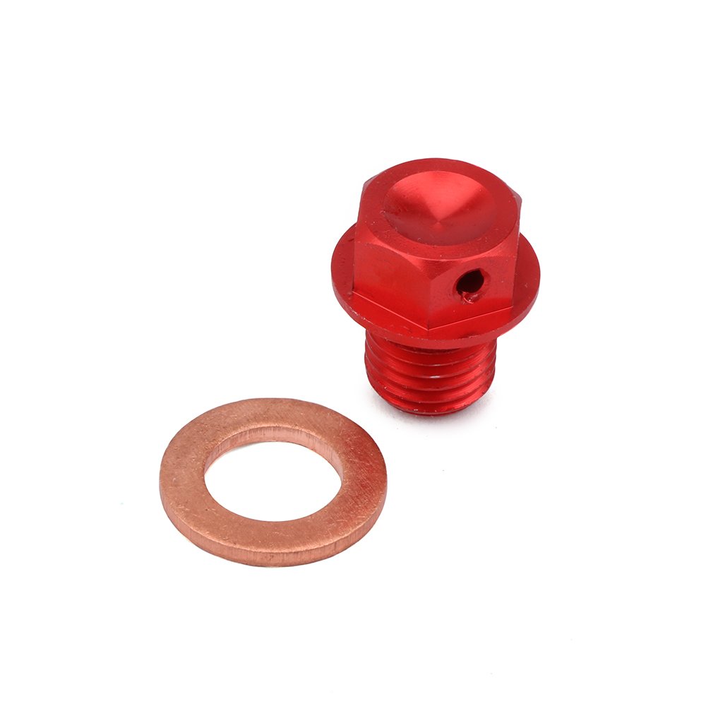 JFG RACING Billet ATV Oil Drain Plug Oil Drain Sump Nut Oil