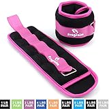 Fragraim Ankle Weights for Women, Men and Kids - Strength Training Wrist/Leg/Arm Weight Set with Adjustable Strap for Jogging, Gymnastics, Aerobics, Physical Therapy (from 1lb to 10lbs Pair)