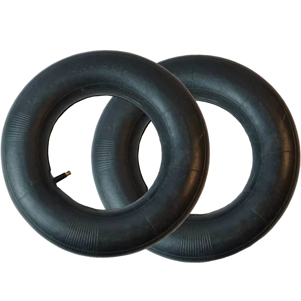 2 Pcs 3.50-8 Wheelbarrow Inner Tubes with TR-13 Straight Valve Inflatable inner tube Replacement for Hand Trucks Carts Trolley and More