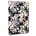J.west iPad 2/3/4 Case - PU Leather Multiple Angles Stand Smart Case Cover for iPad 9.7 with Retina Display (iPad 4th Generation), iPad 3 & iPad 2 9.7 (Automatic Wake/Sleep) - Floral Flower Black