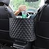 Car Handbag Holder Luxury Leather Seat Back Organizer Mesh Large Capacity Bag Automotive Goods Storage Pocket Seat…