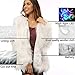 SZTOPFOCUS Led Fur Jacket For Women - Men Neon Light Up Coat White Glow Faux Fur Costume For Halloween Christmas Edc Outfit Clothing