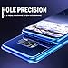 Galaxy S8 Plus Case, Ultra Slim Electroplate 360 Degree Full Body Protection Mirror Case With Tempered Glass Screen Hard PC Protector For Samsung Galaxy S8 Plus (Purple)
