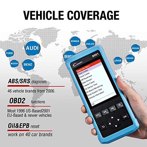 image for LAUNCH OBD2 Scanner CR8001 Vehicle Scan Tool Automotive Car Code Reade